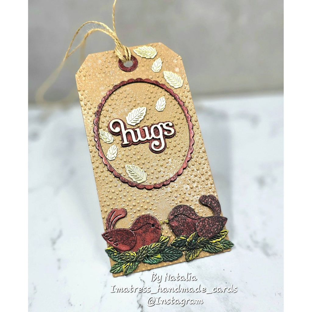 Simon Says Stamp Fun Birdie Wafer Die s1086 Happy Camper Hugs Tag