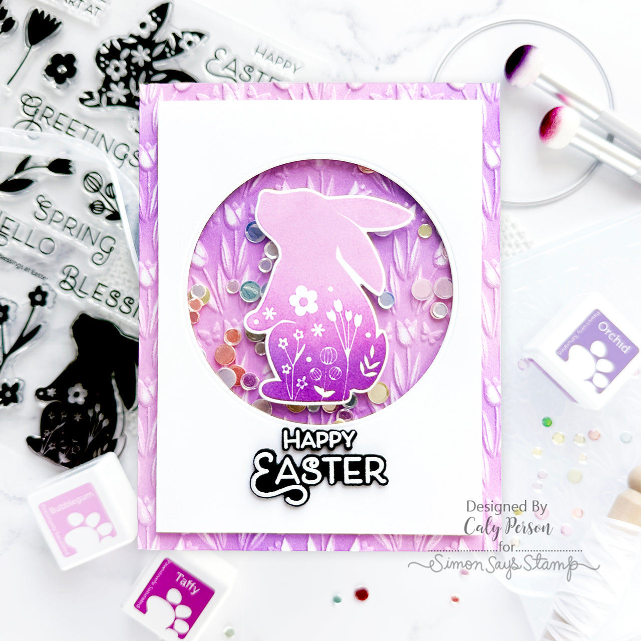 Simon Says Stamp White Foam Sheets 0225fm Favorite Things Easter Card