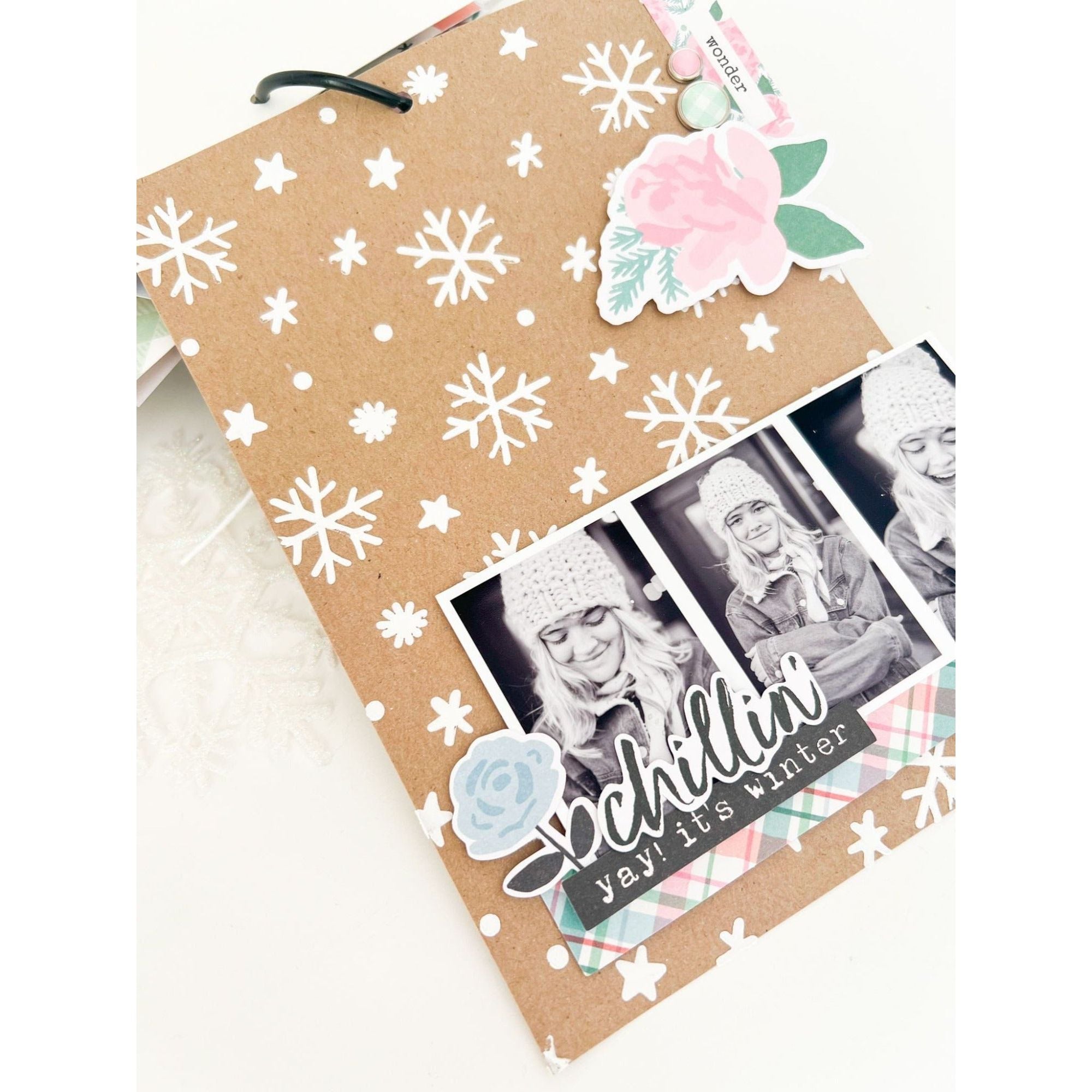 Simple Stories Winter Wonder Bits And Pieces 21218 Chillin Tags Project
