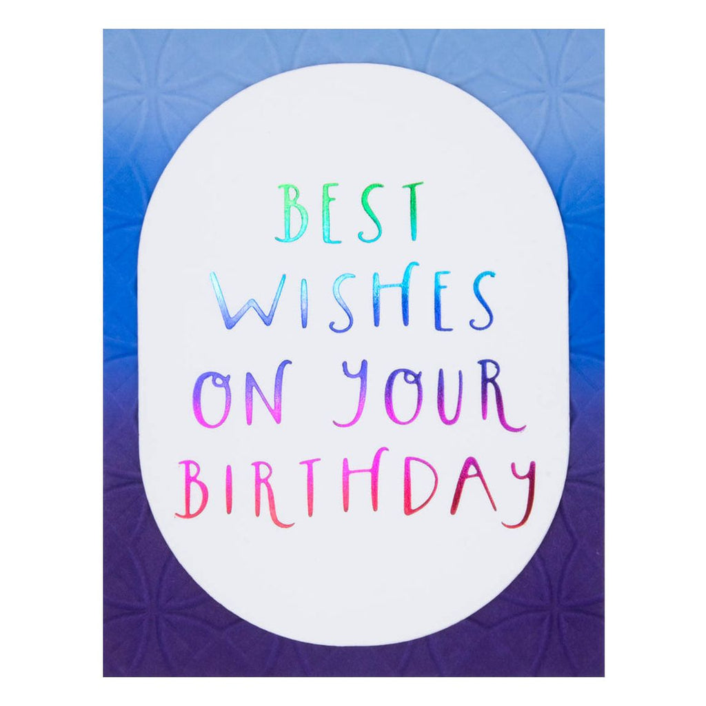 GLP-404 Spellbinders Best Wishes on Your Birthday Glimmer Hot Foil Plate Best Wishes