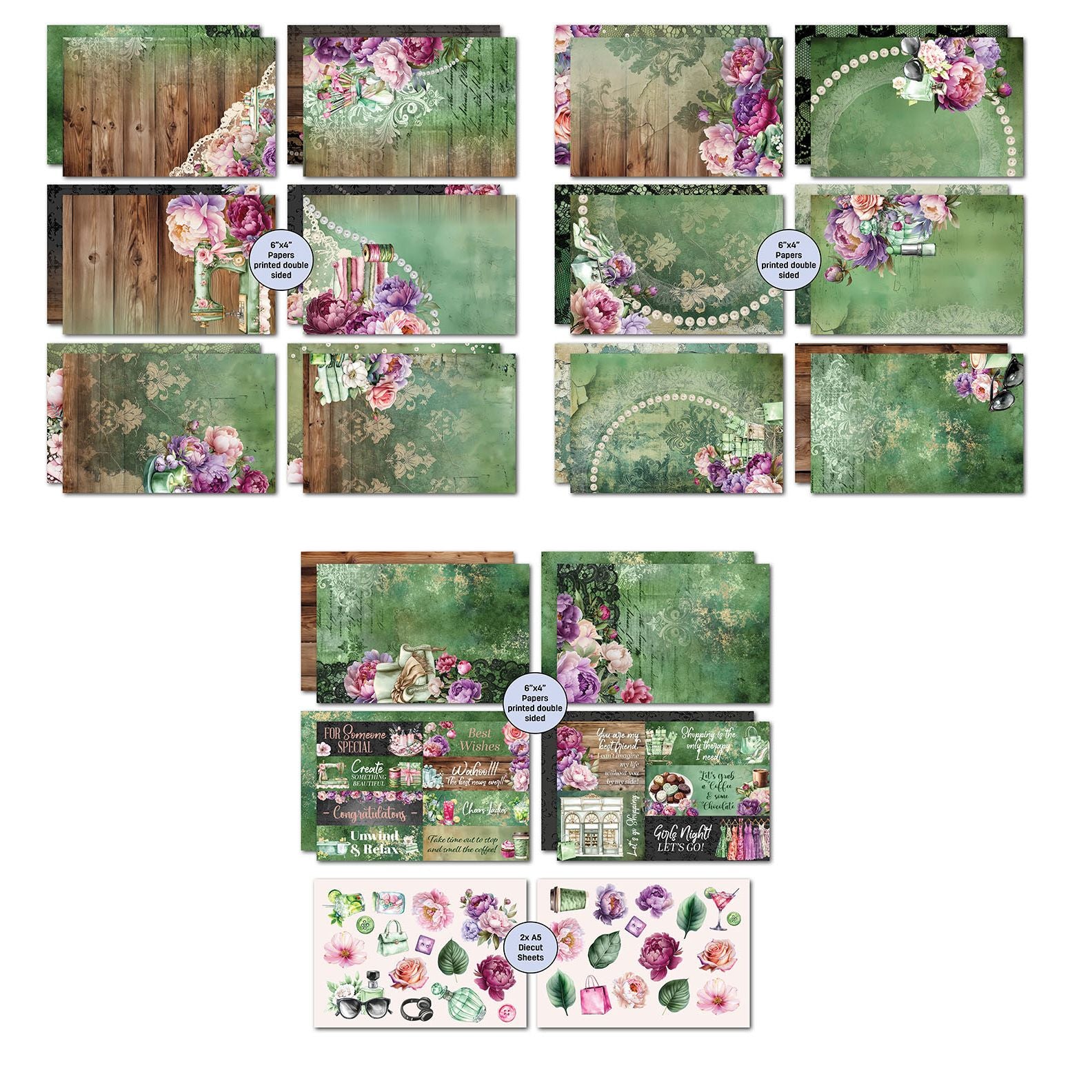 3Quarter Designs Girls Weekend 6x4 Card Pack 3q-cc-girlsweekend