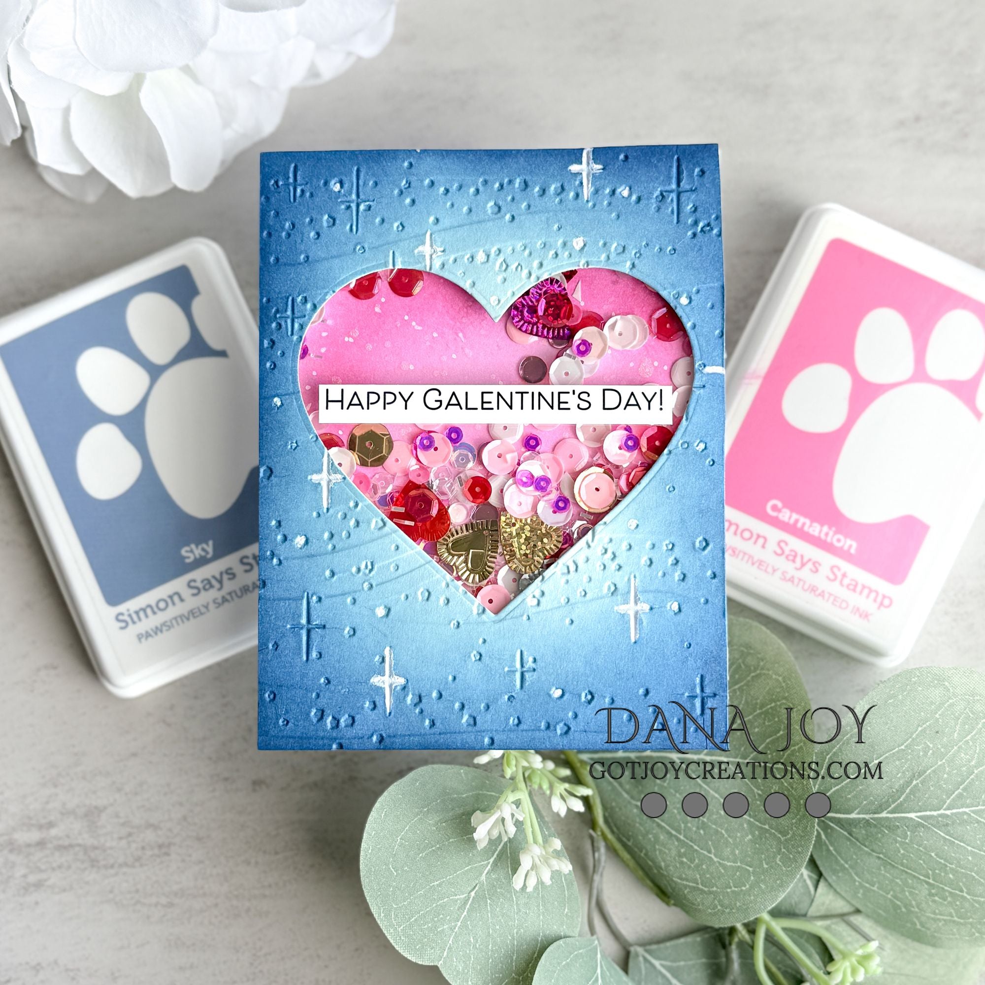 Simon Says Stamp EZ Strips Galentine's set1158gt Heart to Heart