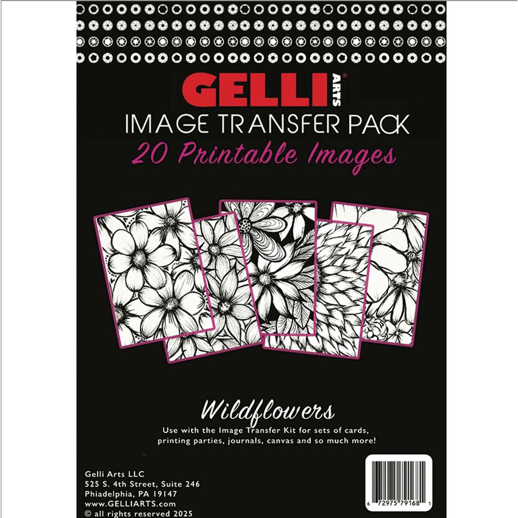 Gelli Arts Image Transfer Printables Pack Wildflowers