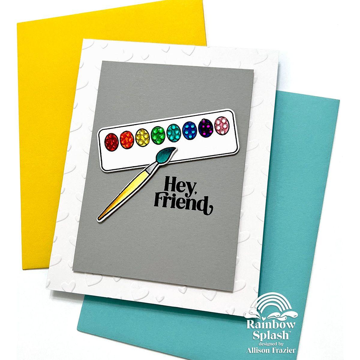 Rainbow Splash Gem Stickers rsg1 Friend Card | color-code:ALT02