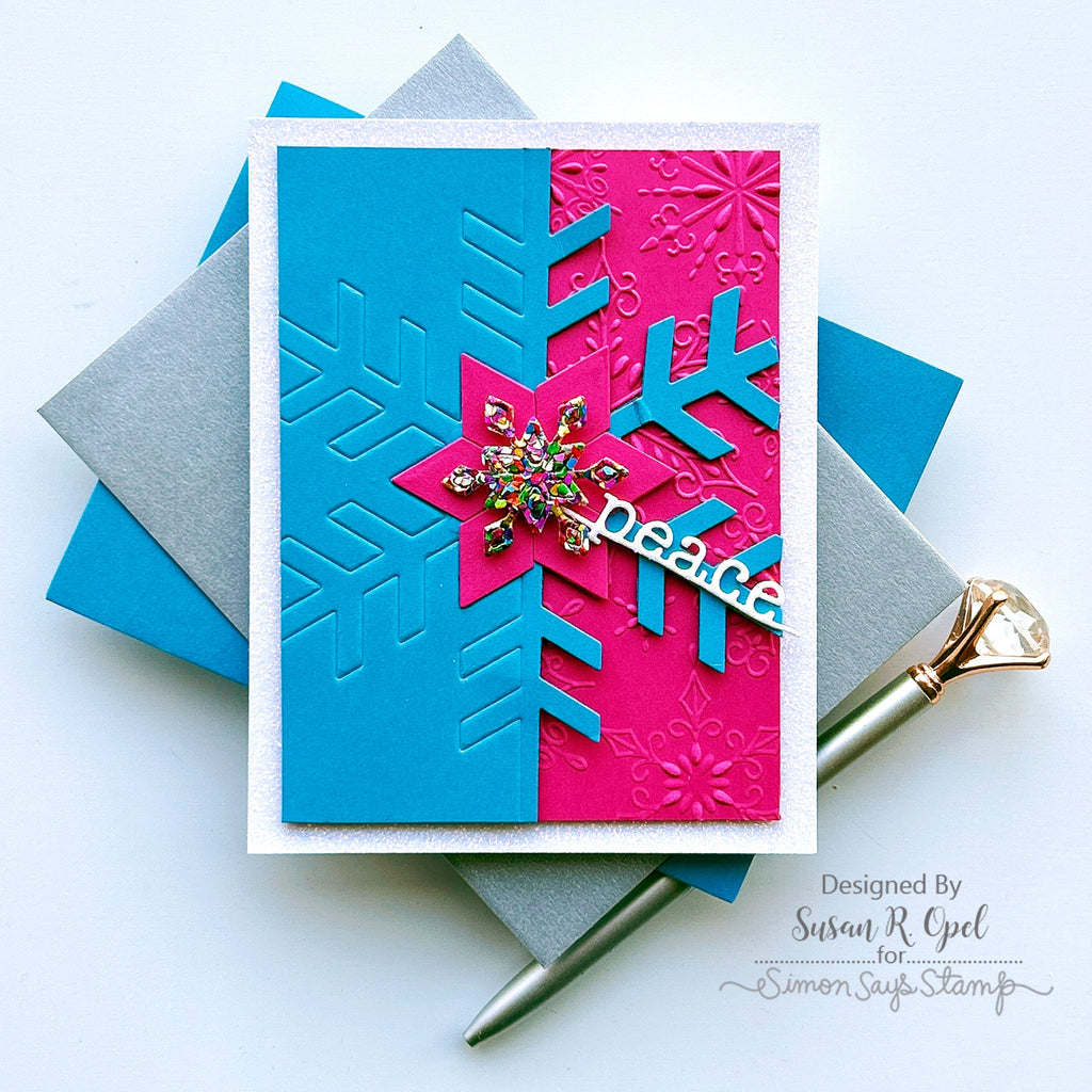 Simon Says Stamp Geometric Snowflake Plate Wafer Dies s868 Diecember Christmas Card | color-code:ALT04