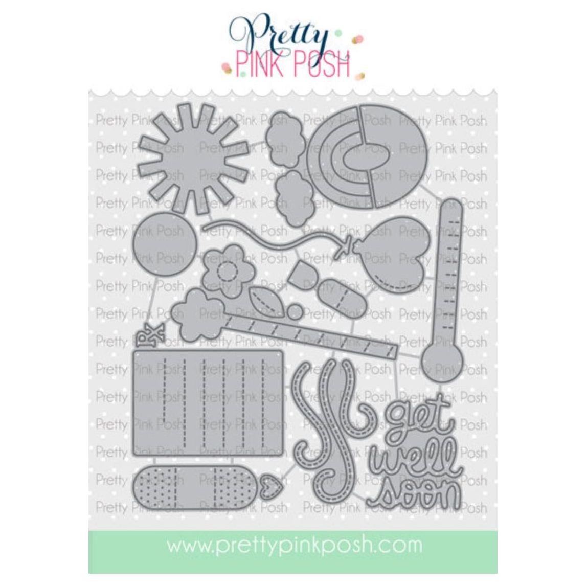 Pretty Pink Posh Get Well Mug Additions Dies