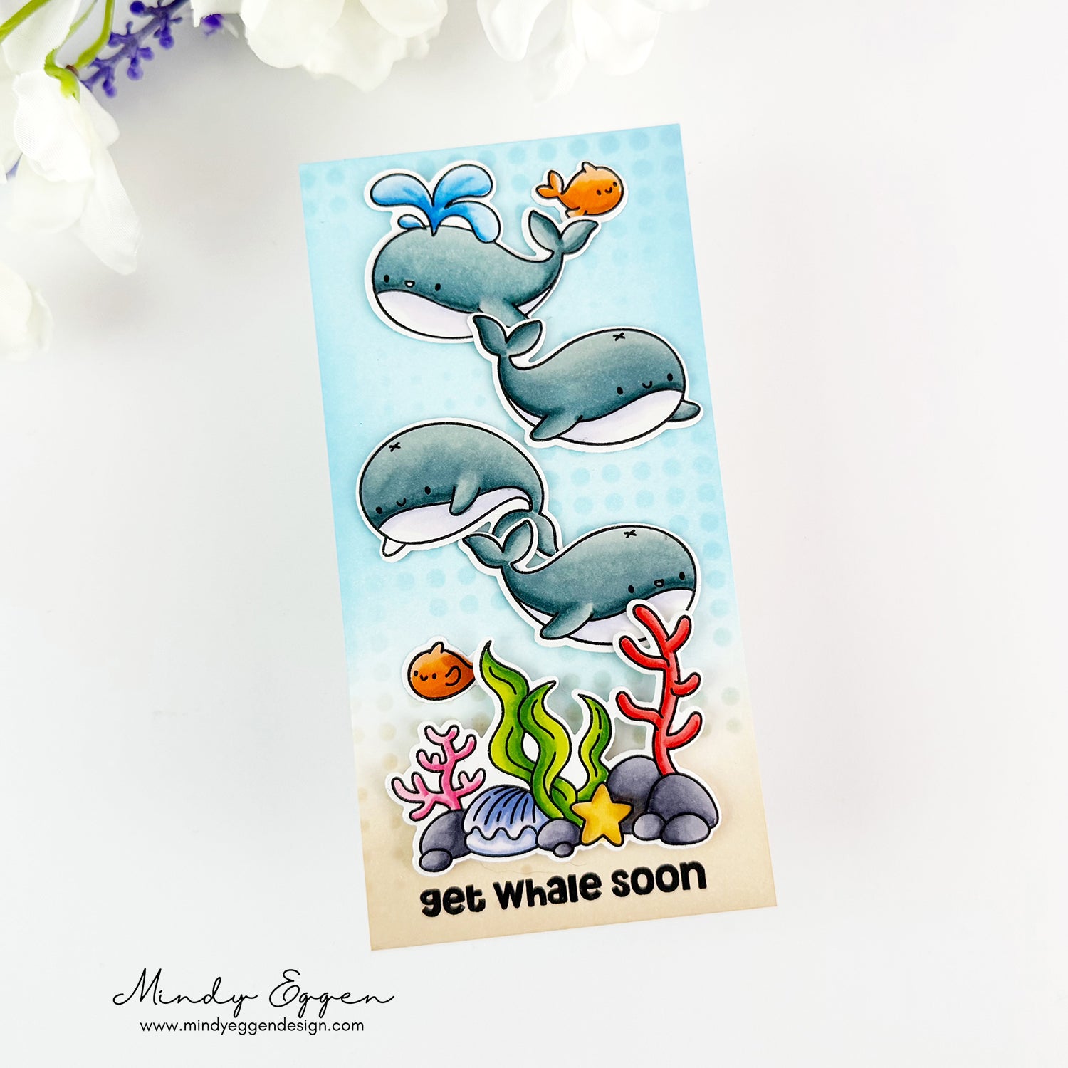 Simon Says Stamp Get Whale Soon Wafer Dies 1282sdc Rain or Shine Get Well Card | color-code:ALT05