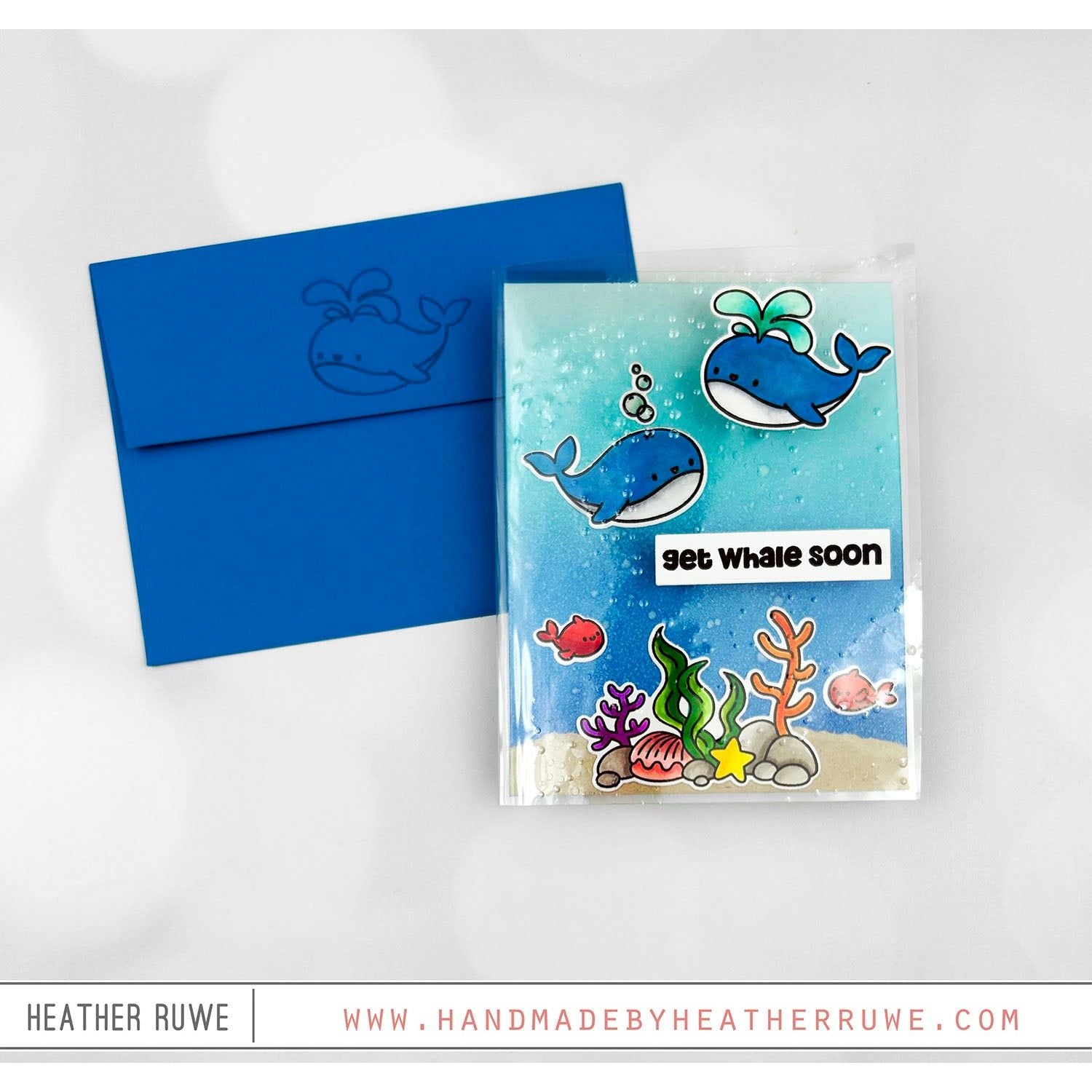 Simon Says Clear Stamps Get Whale Soon 3183ssc Rain or Shine Get Well Card | color-code:ALT06