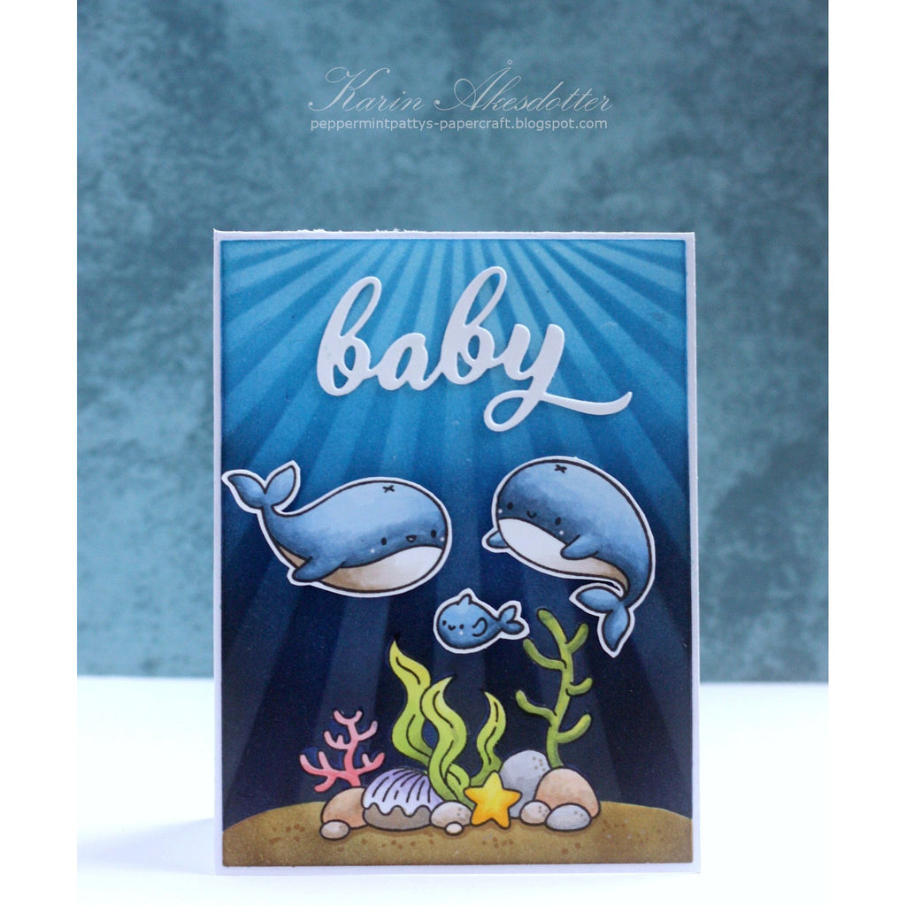 Simon Says Clear Stamps Get Whale Soon 3183ssc Rain or Shine Baby Card | color-code:ALT03