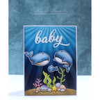 Simon Says Clear Stamps Get Whale Soon 3183ssc Rain or Shine Baby Card | color-code:ALT03