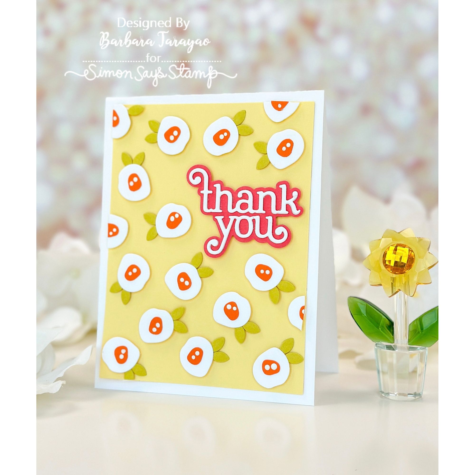 Simon Says Stamp Giggle Thank You Wafer Dies s1030 Moments in Time Thank You Card | color-code:ALT03