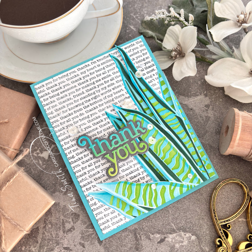 Simon Says Stamp Giggle Thank You Wafer Dies s1030 Moments in Time Thank You Card | color-code:ALT01