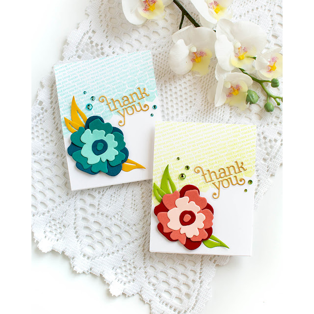 Simon Says Stamp Giggle Thank You Wafer Dies s1030 Moments in Time Thank You Cards | color-code:ALT07