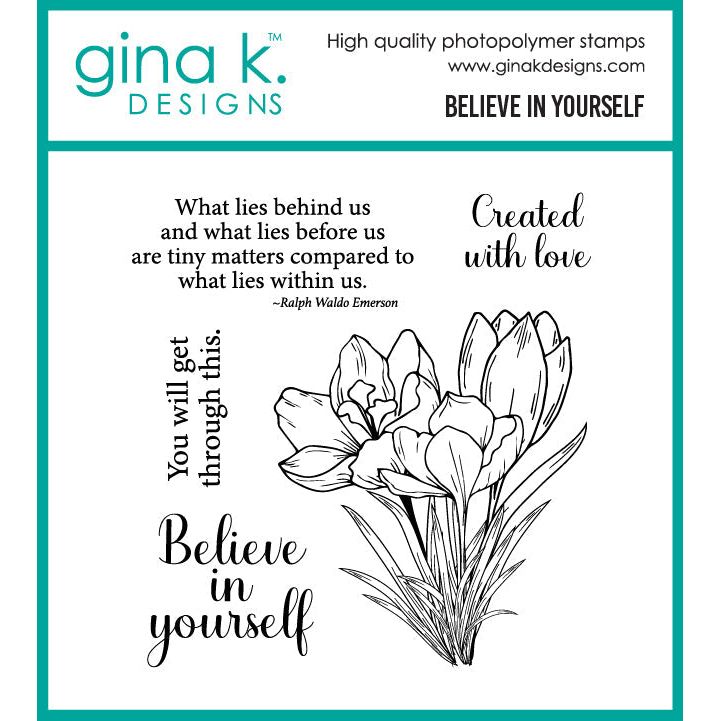 Gina K Designs Believe in Yourself Stamps