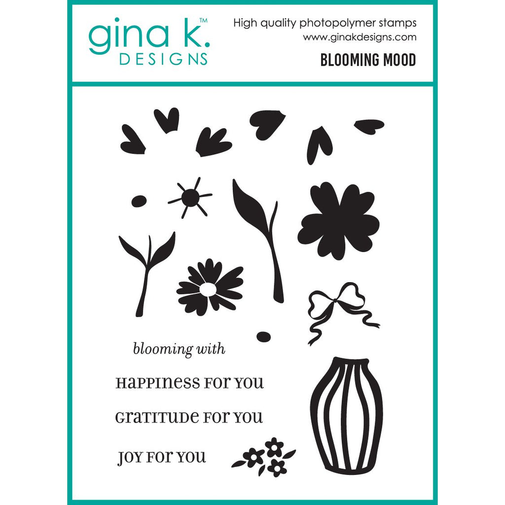 Gina K Designs Blooming Mood Stamps lh66