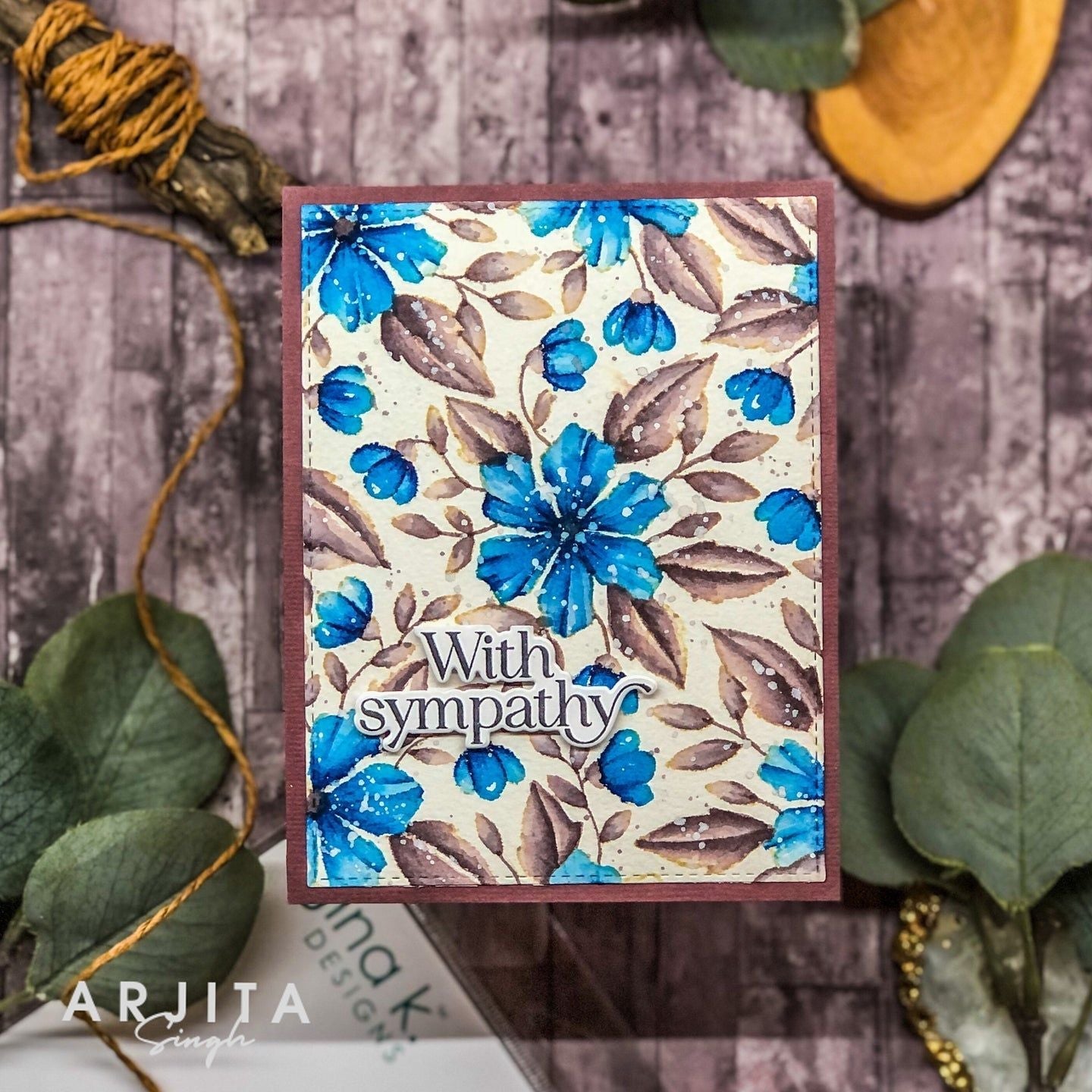 Gina K Designs Blossoms in Bloom Stamp as41 With Sympathy