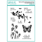 Gina K Designs Celebrate You Stamps gkd289