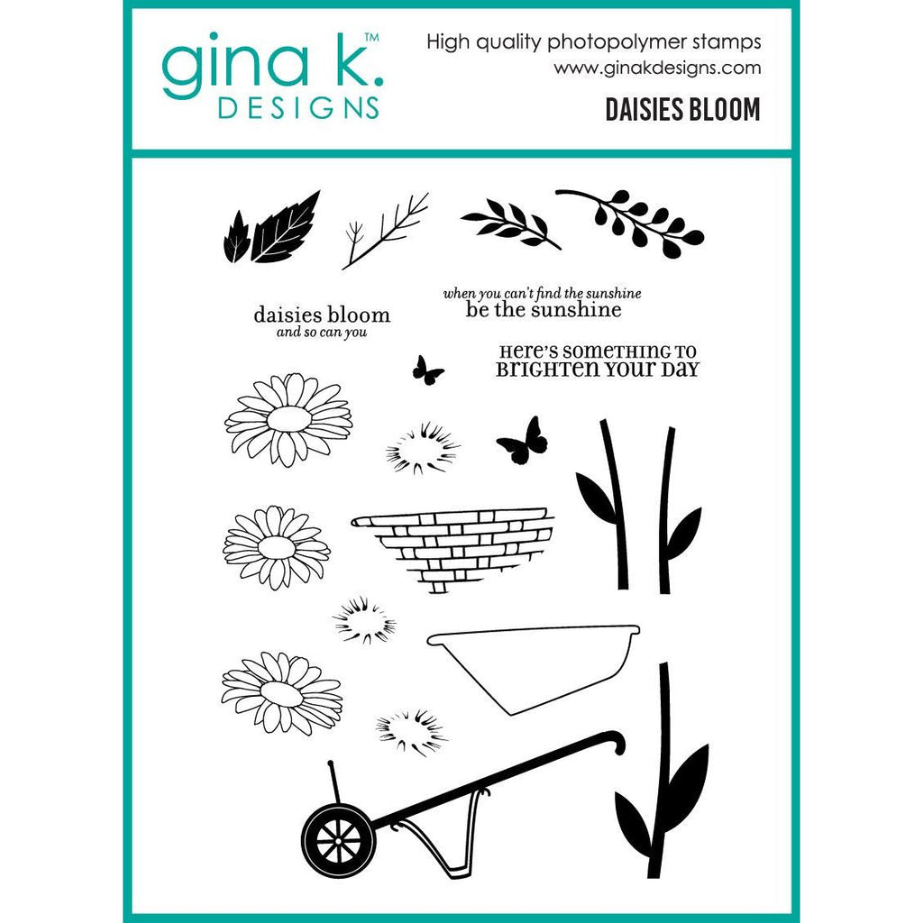 Gina K Designs Daisies Bloom Stamps lh61