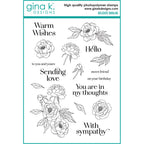 Gina K Designs Delicate Dahlias Stamps gkd261