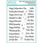 Gina K Designs Essential Greetings Stamps dw33