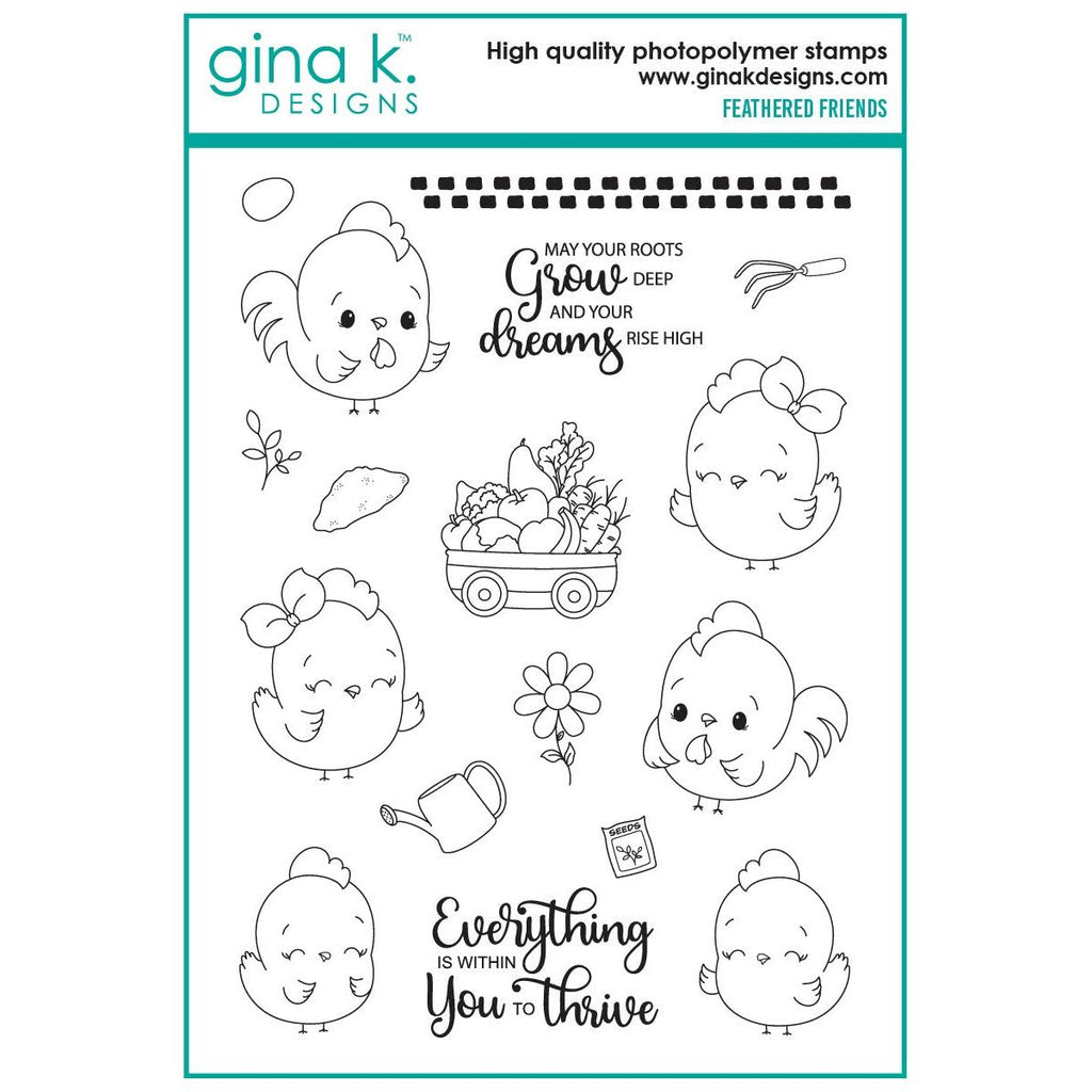 Gina K Designs Feathered Friends Stamps dg12