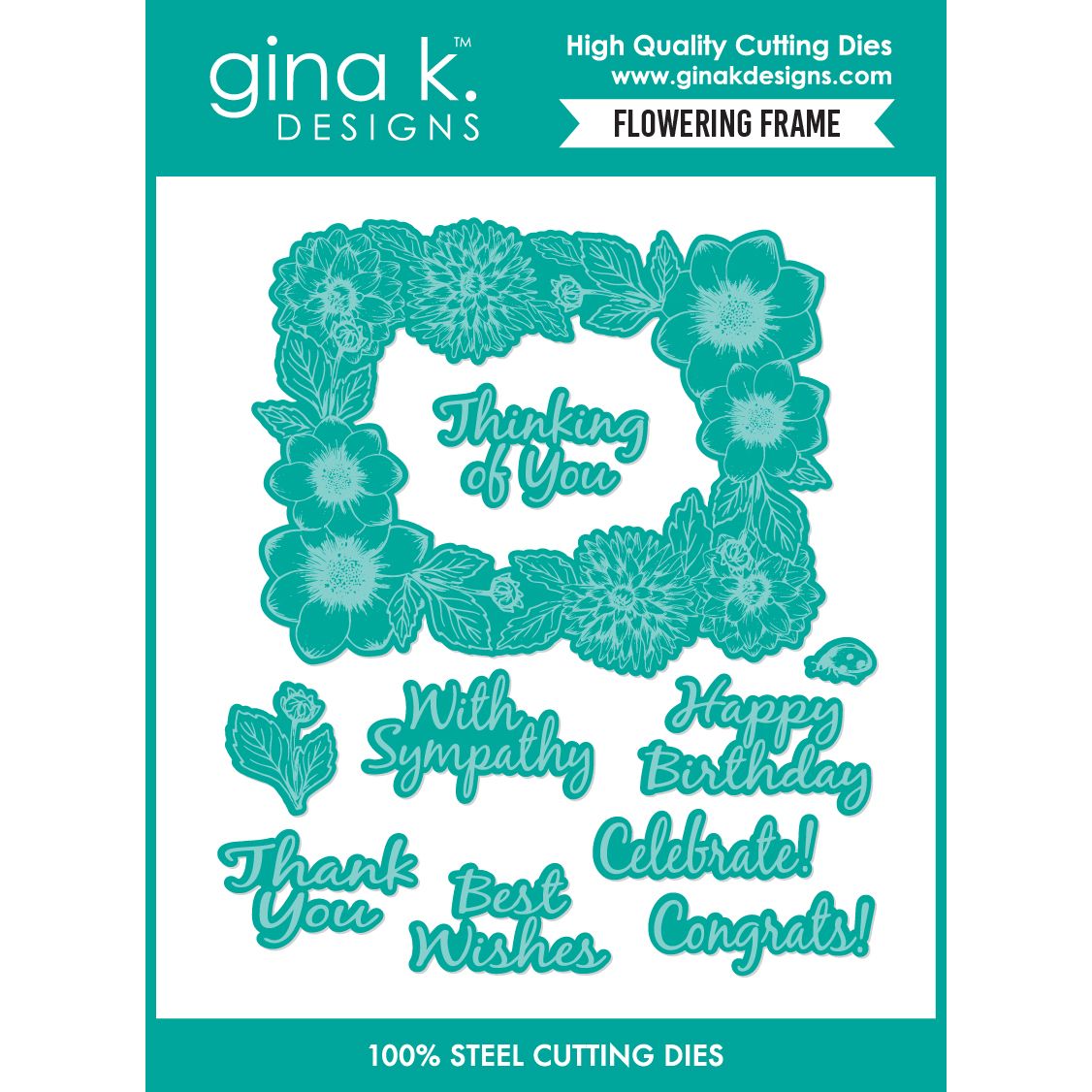 Gina K Designs Flowering Frame Dies die0792