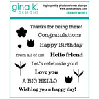 Gina K Designs Friendly Wishes Stamps gkd265