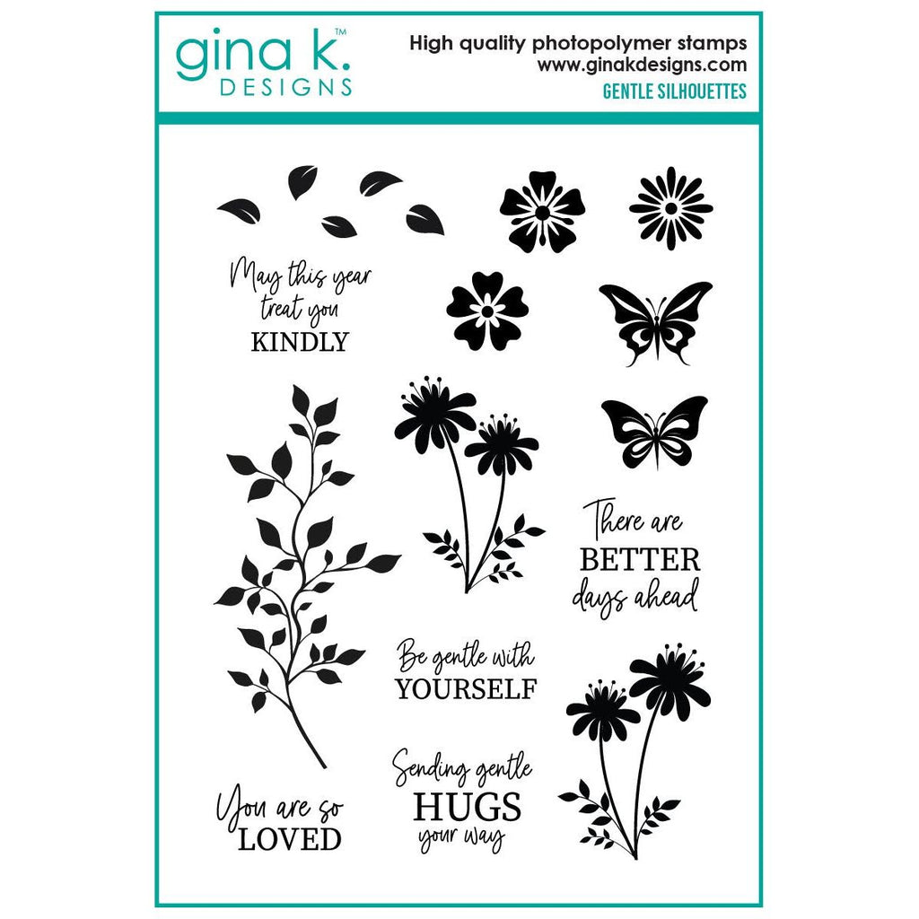 Gina K Designs Gentle Silhouettes Stamps gkd284