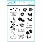 Gina K Designs Gentle Silhouettes Stamps gkd284