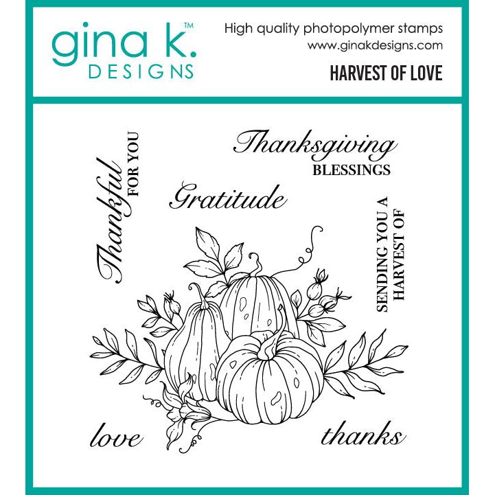 Gina K Designs Harvest of Love Stamps