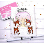 Gina K Designs Heart of the Forest grateful our paths crossed two deer looking at each other card