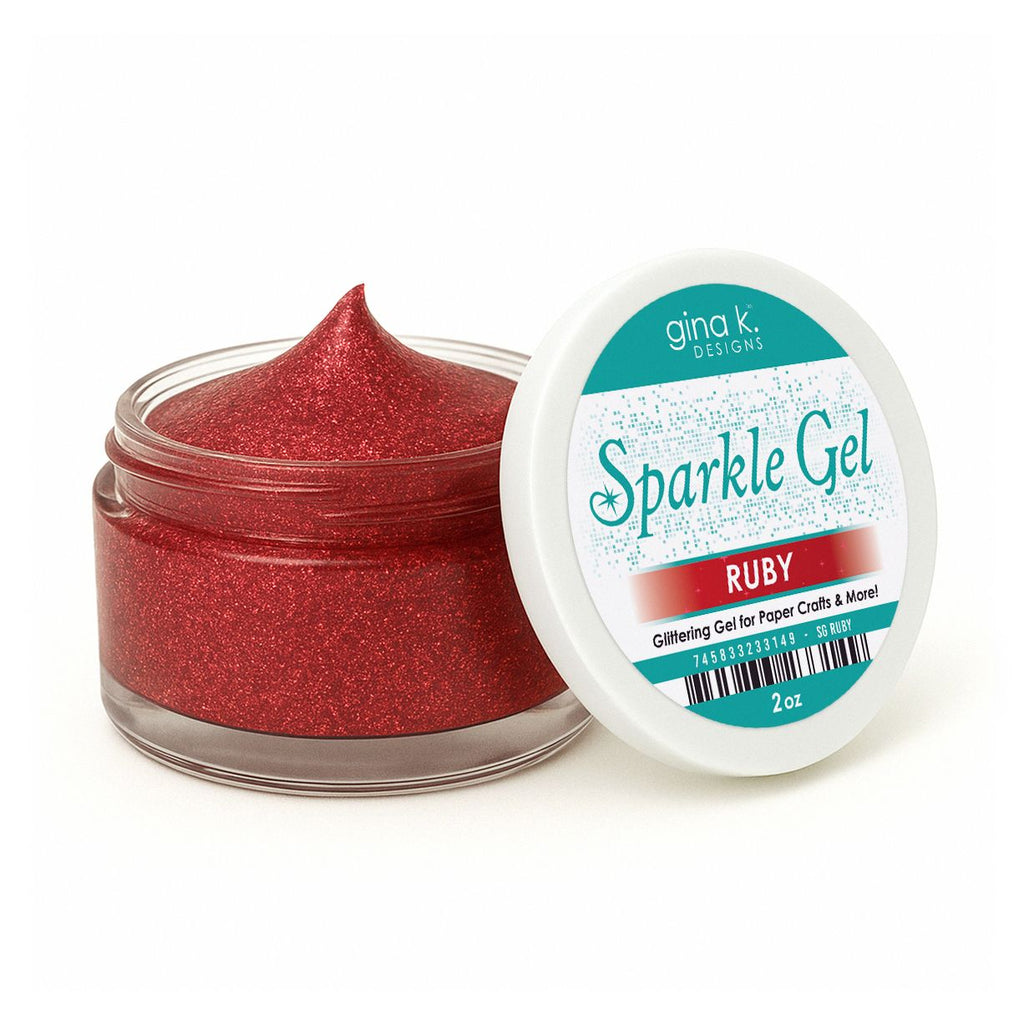 Gina K Designs Holiday Sparkle Gels ruby