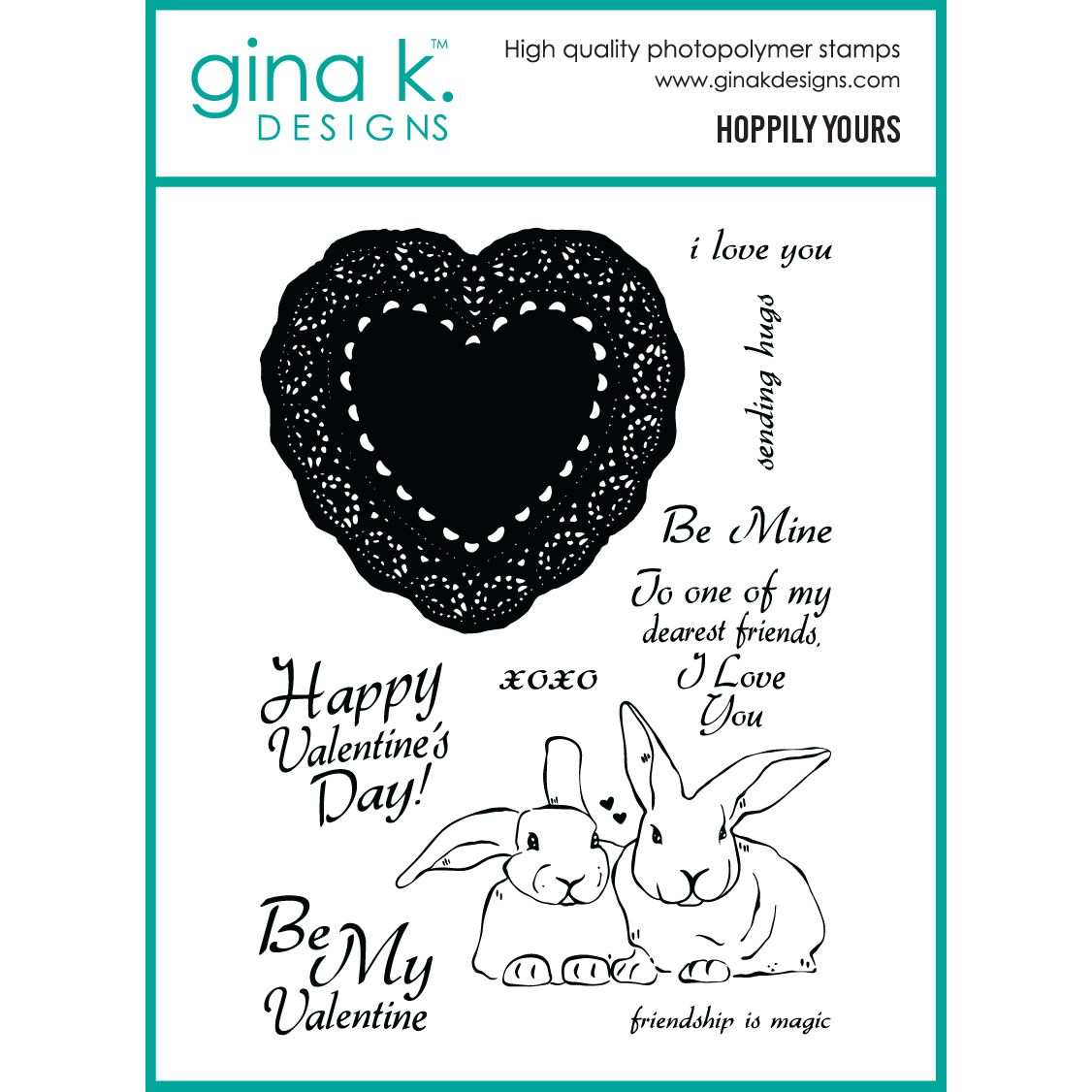 Gina K Designs Hoppily Yours Stamps hs73