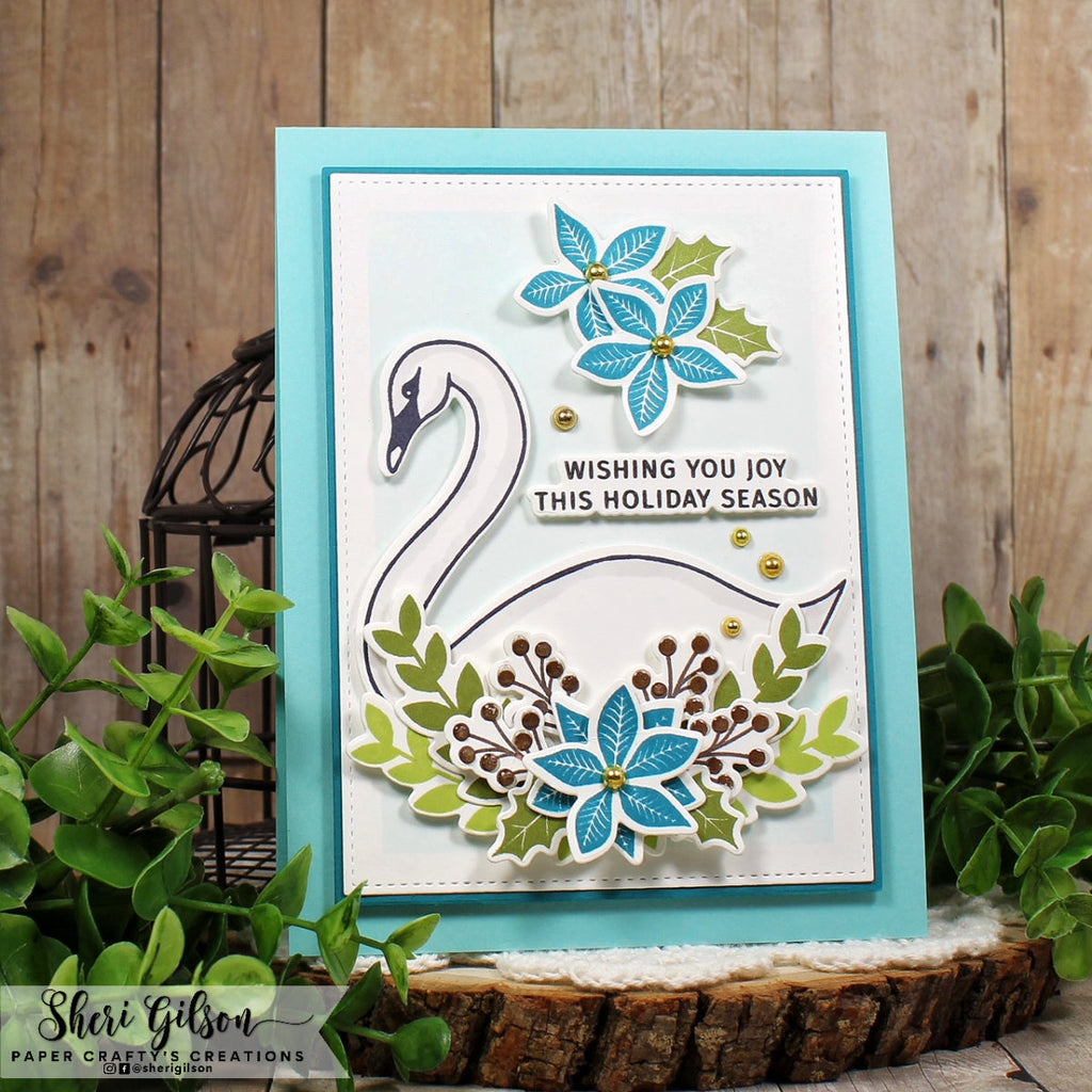 Gina K Designs Merriest Season of All Clear Stamps lh51 Wishing You Joy | color-code:alt1