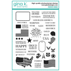 Gina K Designs Patriotic Heroes Stamps bs76