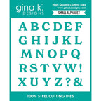 Gina K Designs Small Alphabet Dies dwdie0744