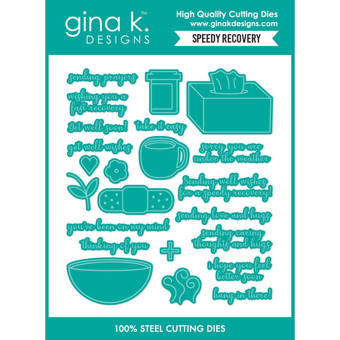 Gina K Designs Speedy Recovery Dies die0747