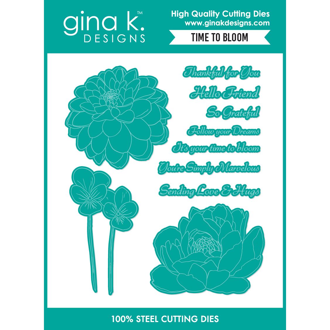 Gina K Designs Time to Bloom Dies die0773