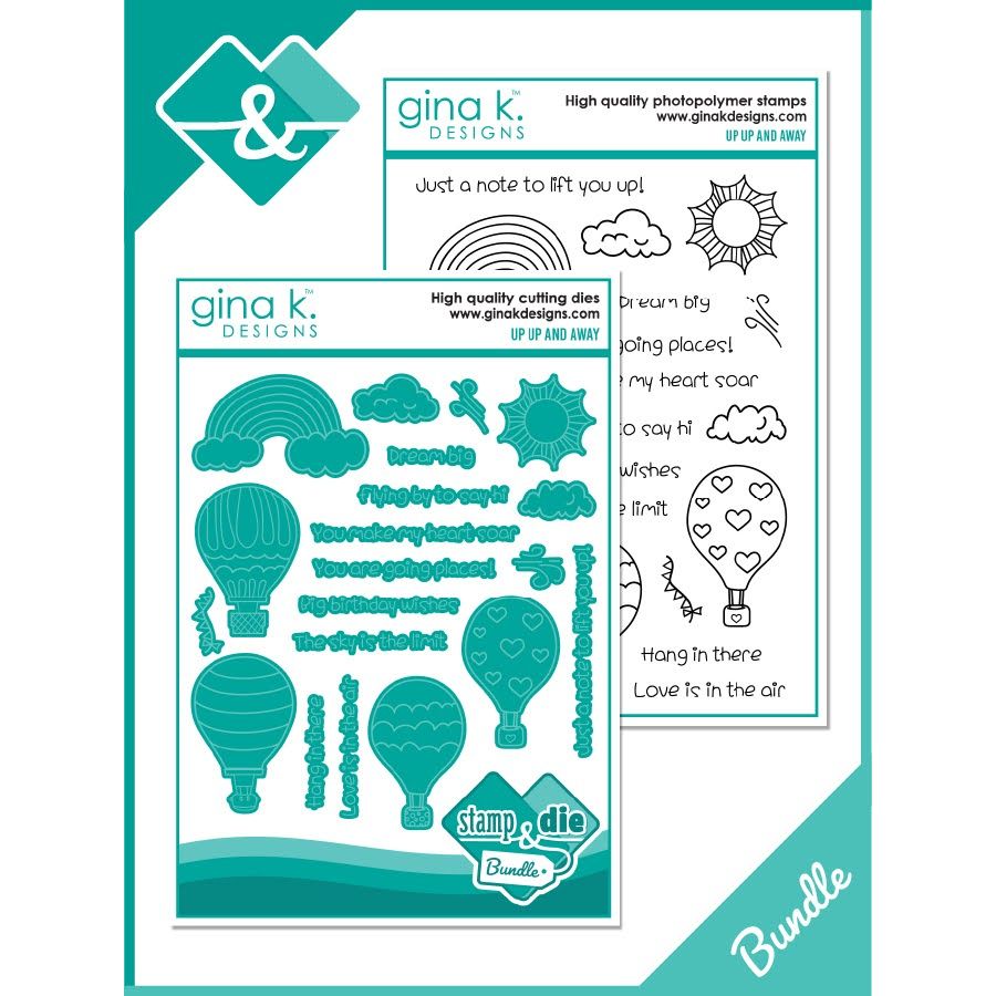 Gina K Designs Up, Up, and Away Stamps and Dies Bundle bsdie0519