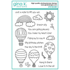 Gina K Designs Up, Up, and Away Stamps and Dies Bundle bsdie0519 stamps only