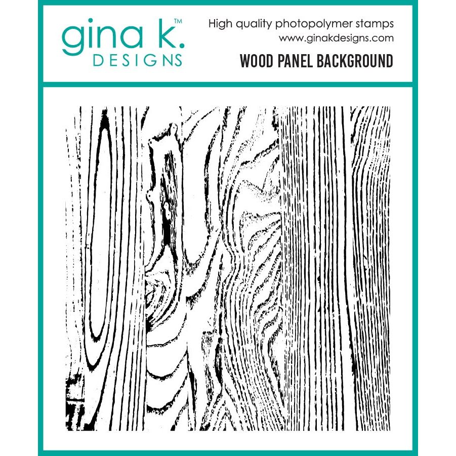 Gina K Designs Wood Panel Background Stamp dw42