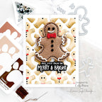Simon Says Stamp Pawsitively Saturated Re-Inker Gingerbread ssr093 Christmas Card