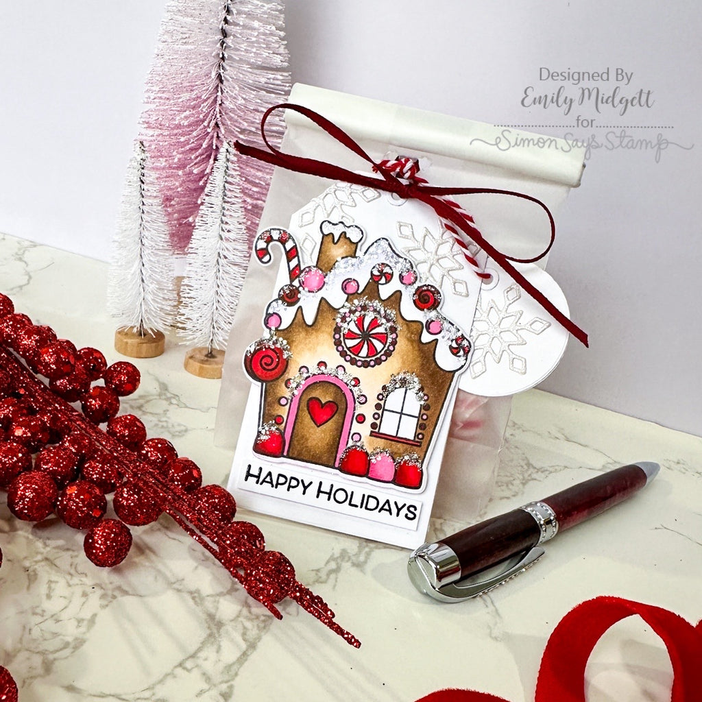 Simon Says Stamp Gingermas House Wafer Die 1107sdc Christmas Tag