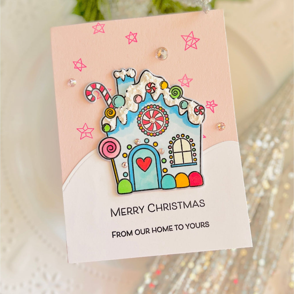 Simon Says Stamps and Die Gingermas House set890gh Festive Fun Christmas Card