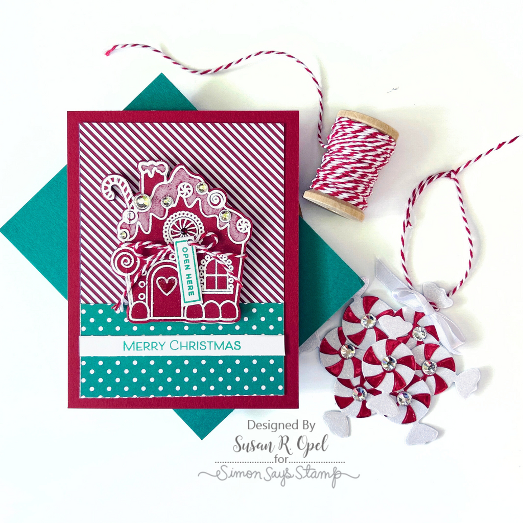 Simon Says Stamp Gingermas House Wafer Die 1107sdc Christmas Card and Tag
