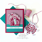Simon Says Clear Stamps Gingermas House 1053ssc Christmas Card and Tag