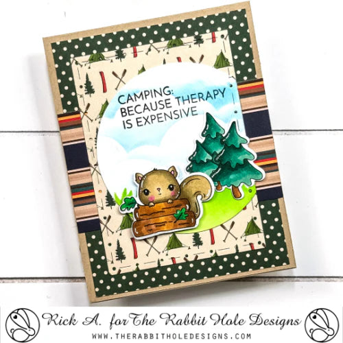 The Rabbit Hole Designs Glamping with Tailette Dies trh-236d camping