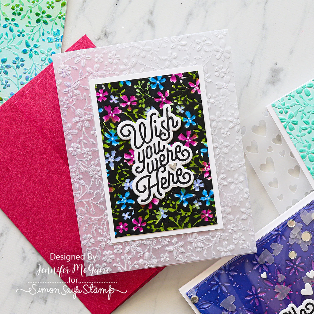 CZ Design Stamps and Dies Good Greetings 1 set1152gg Miss You Card | color-code:ALT03