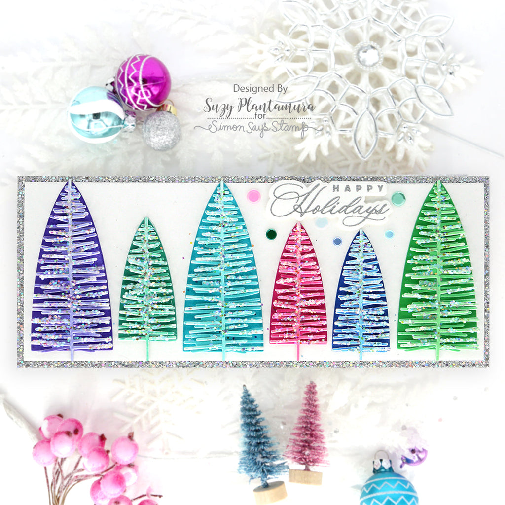 Simon Says Stamp Graceful Holiday Greetings Wafer Dies sssd112908c All The Joy Christmas Card | color-code:ALT01