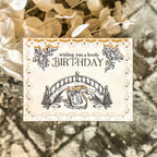 Simon Says Clear Stamps Graceful Swans 2284ssc Sugar and Spice Birthday Card
